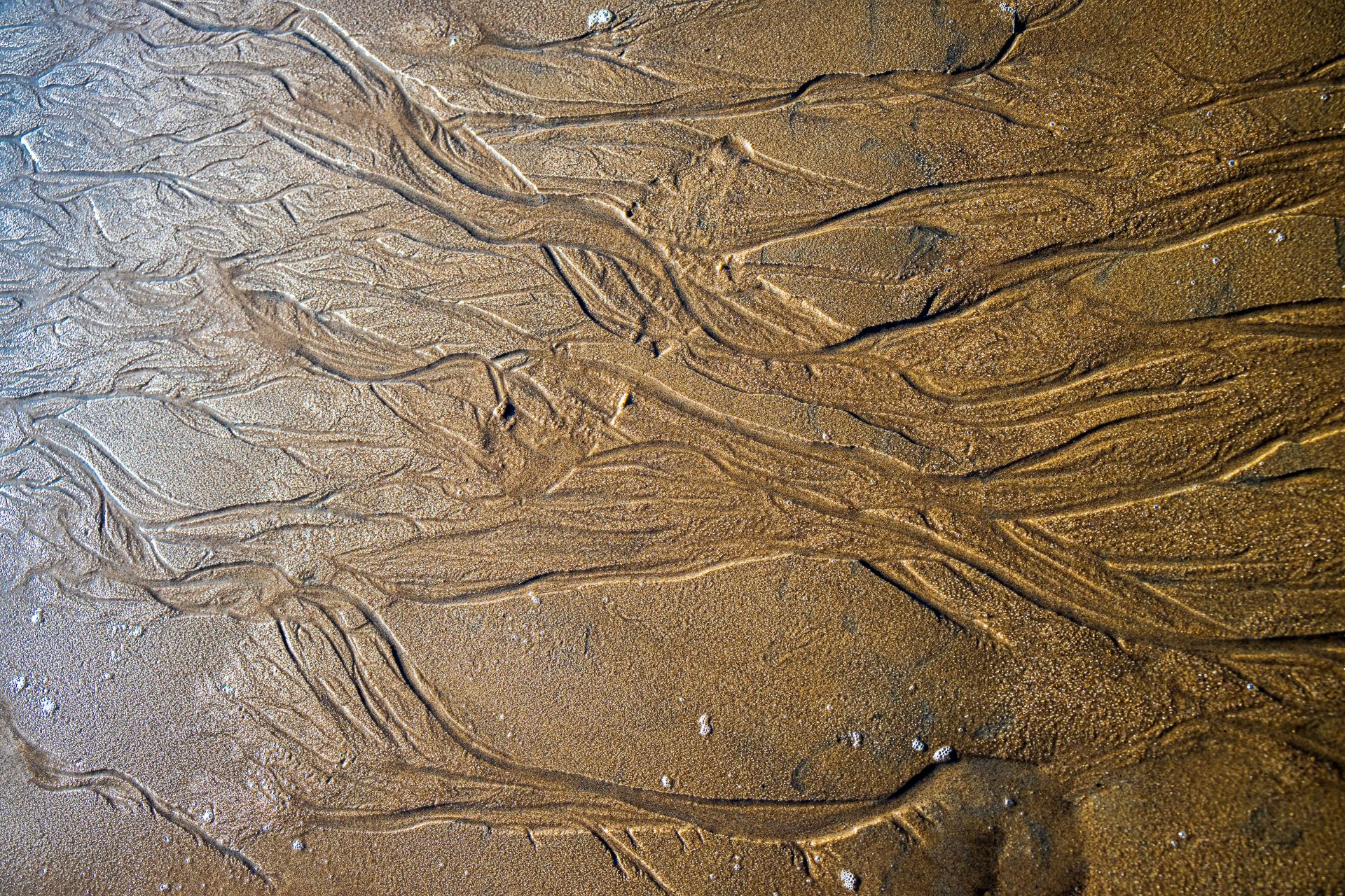 Gezeitenmuster mit blau