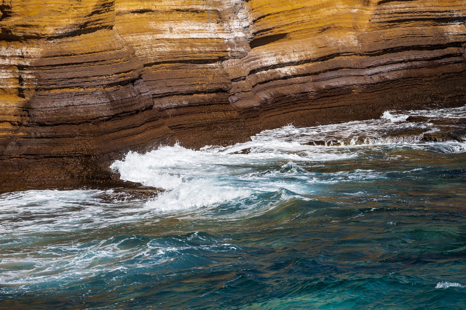 Sandformation an der Costa del Silencio Teneriffa