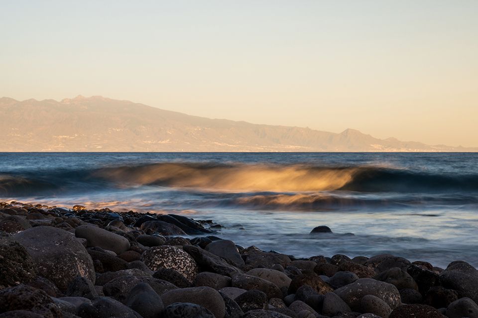 Abendsonne auf der Welle