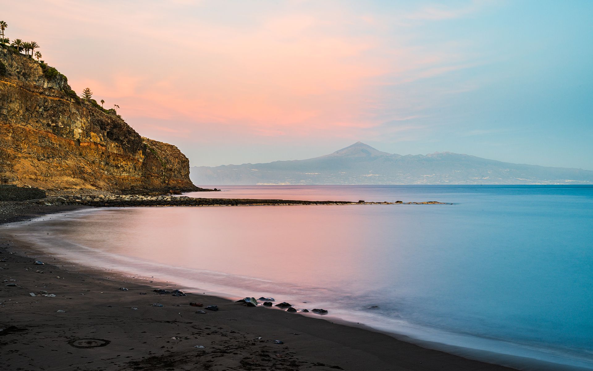 Blick Richtung Teneriffa auf den Teide