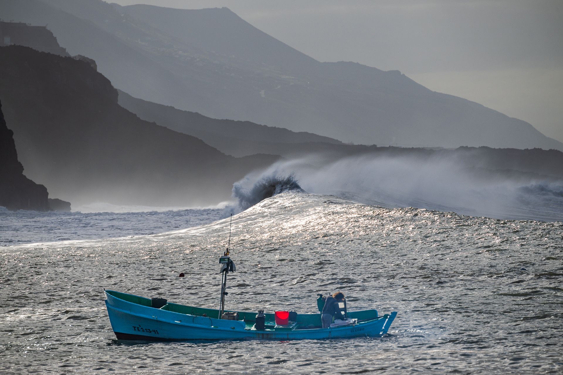 Fischer vor dem Hafen